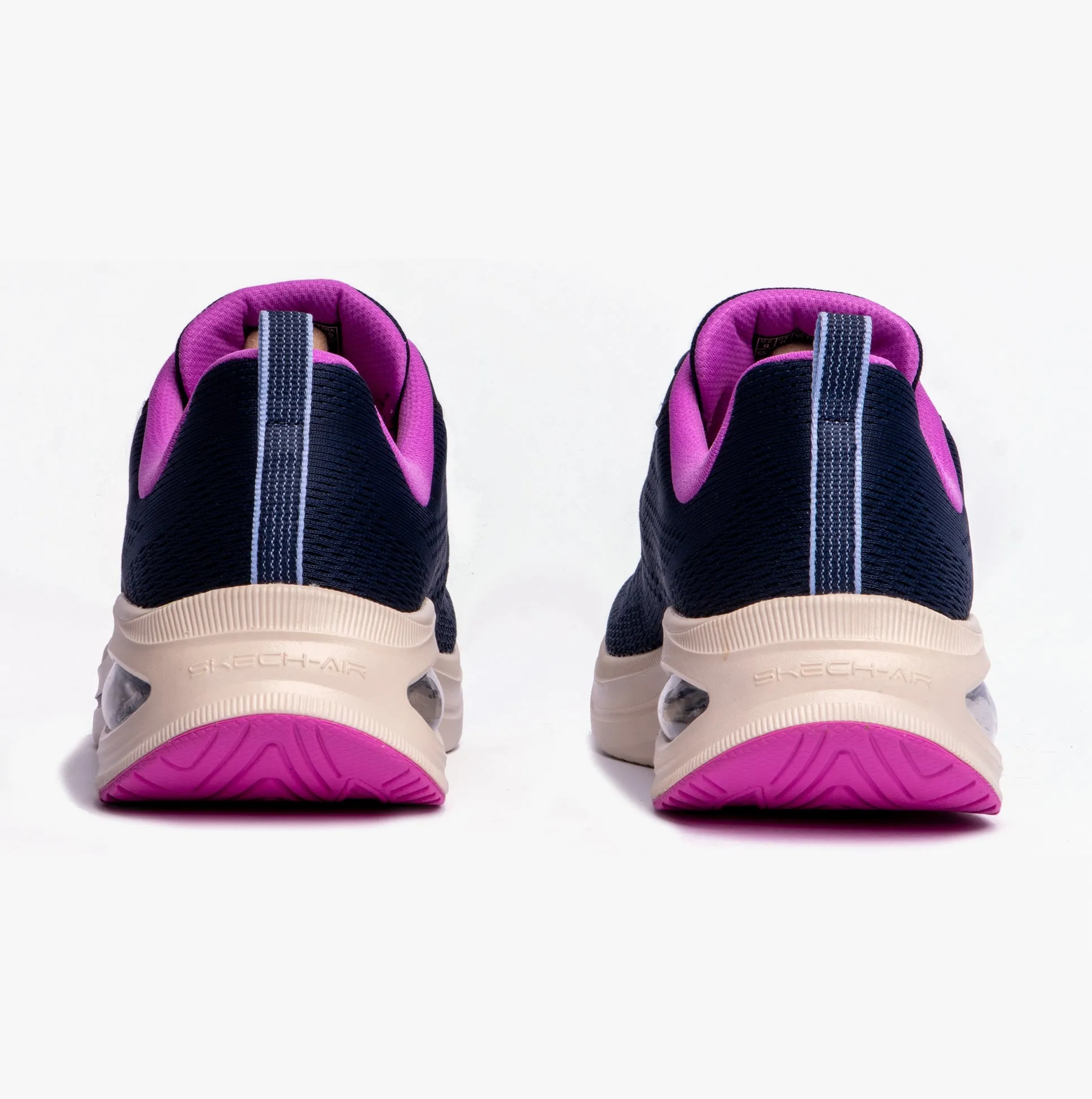 150131/NVMT SKECH-AIR META-AIRED OUT Womens Trainers Navy/Multi
