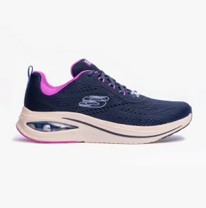 150131/NVMT SKECH-AIR META-AIRED OUT Womens Trainers Navy/Multi