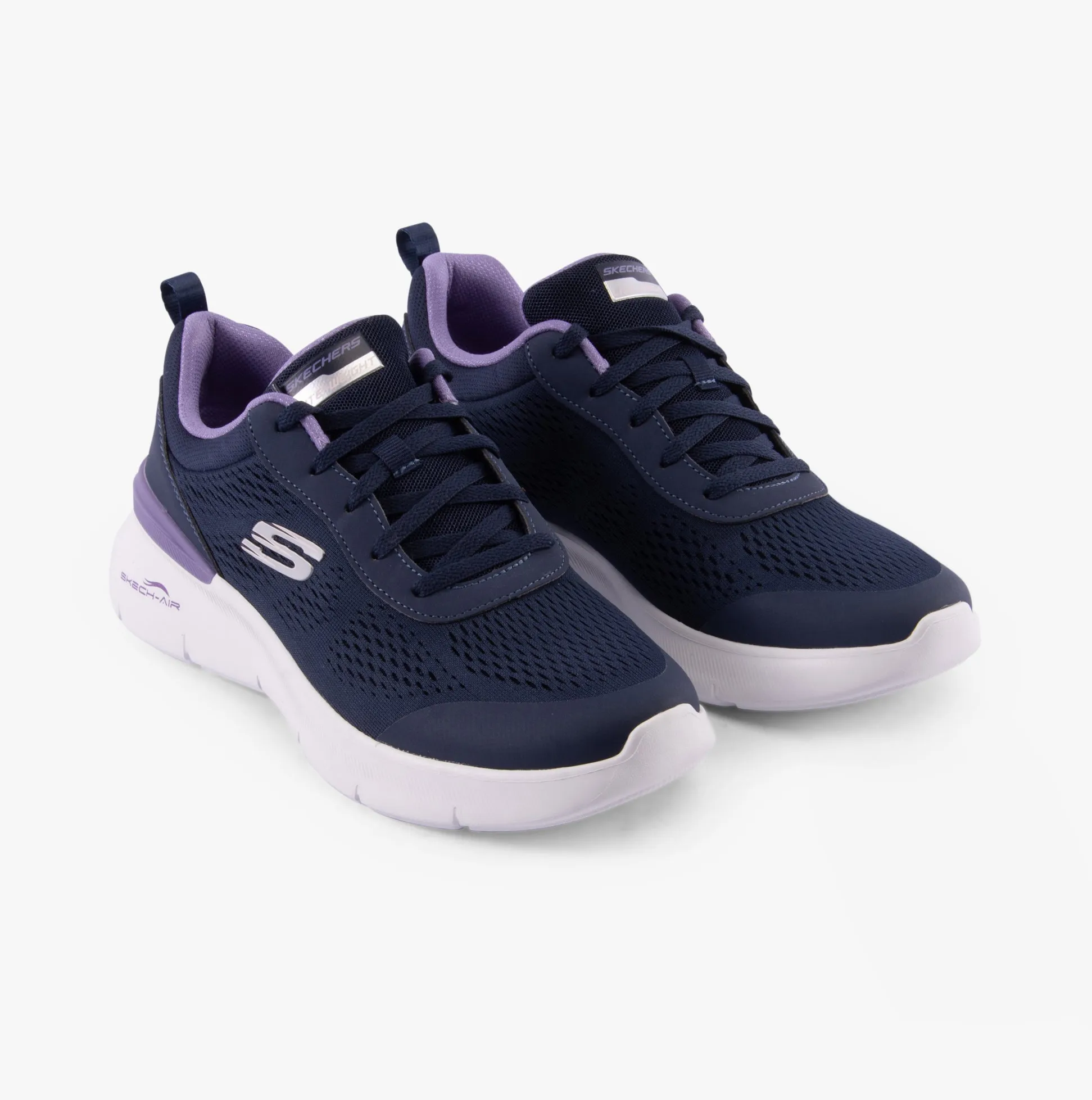 150370/NVLV SKECH-AIR DYNAMIGHT 2.0 - NEW Womens Trainers Navy/Lavender