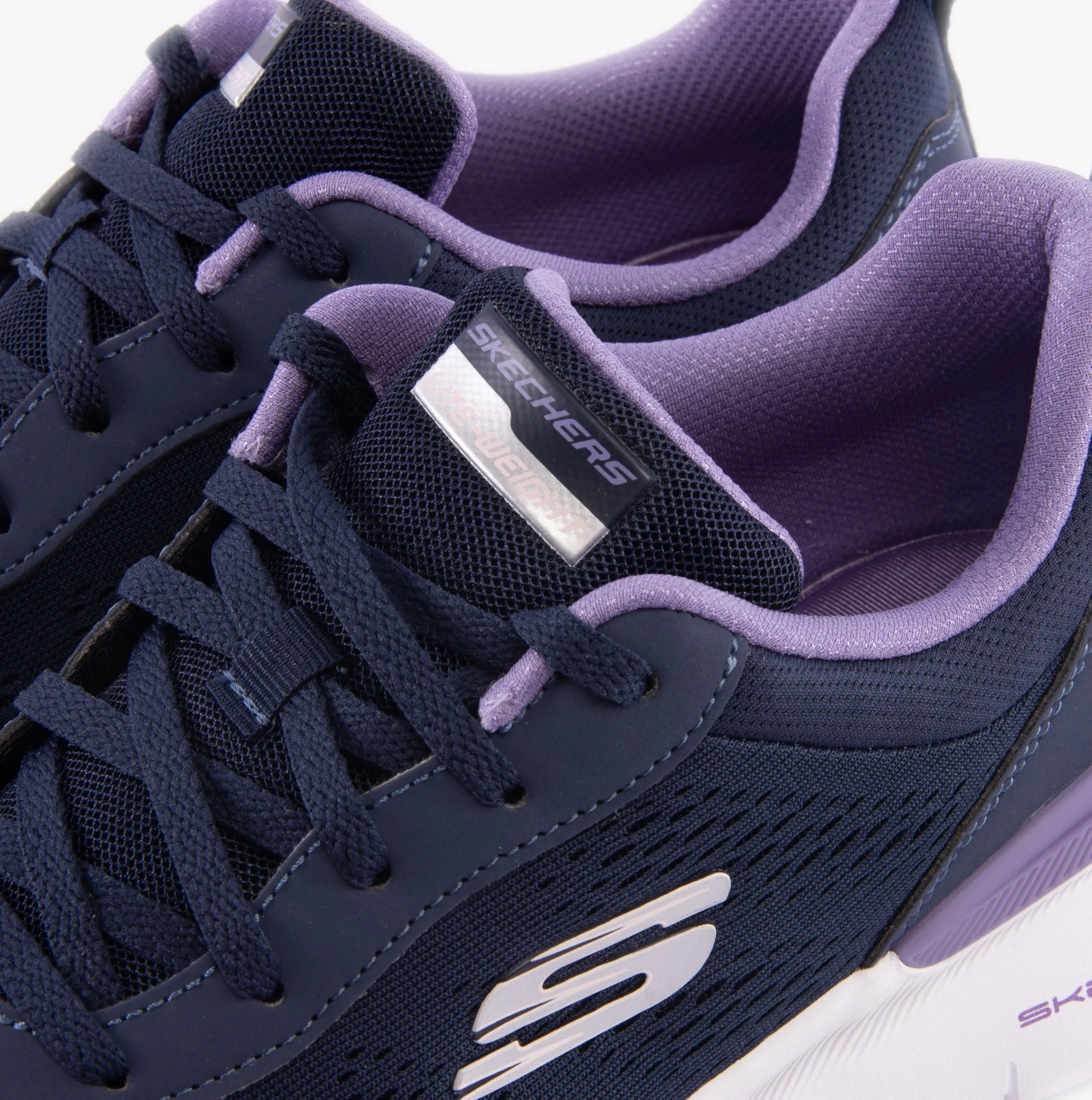 150370/NVLV SKECH-AIR DYNAMIGHT 2.0 - NEW Womens Trainers Navy/Lavender