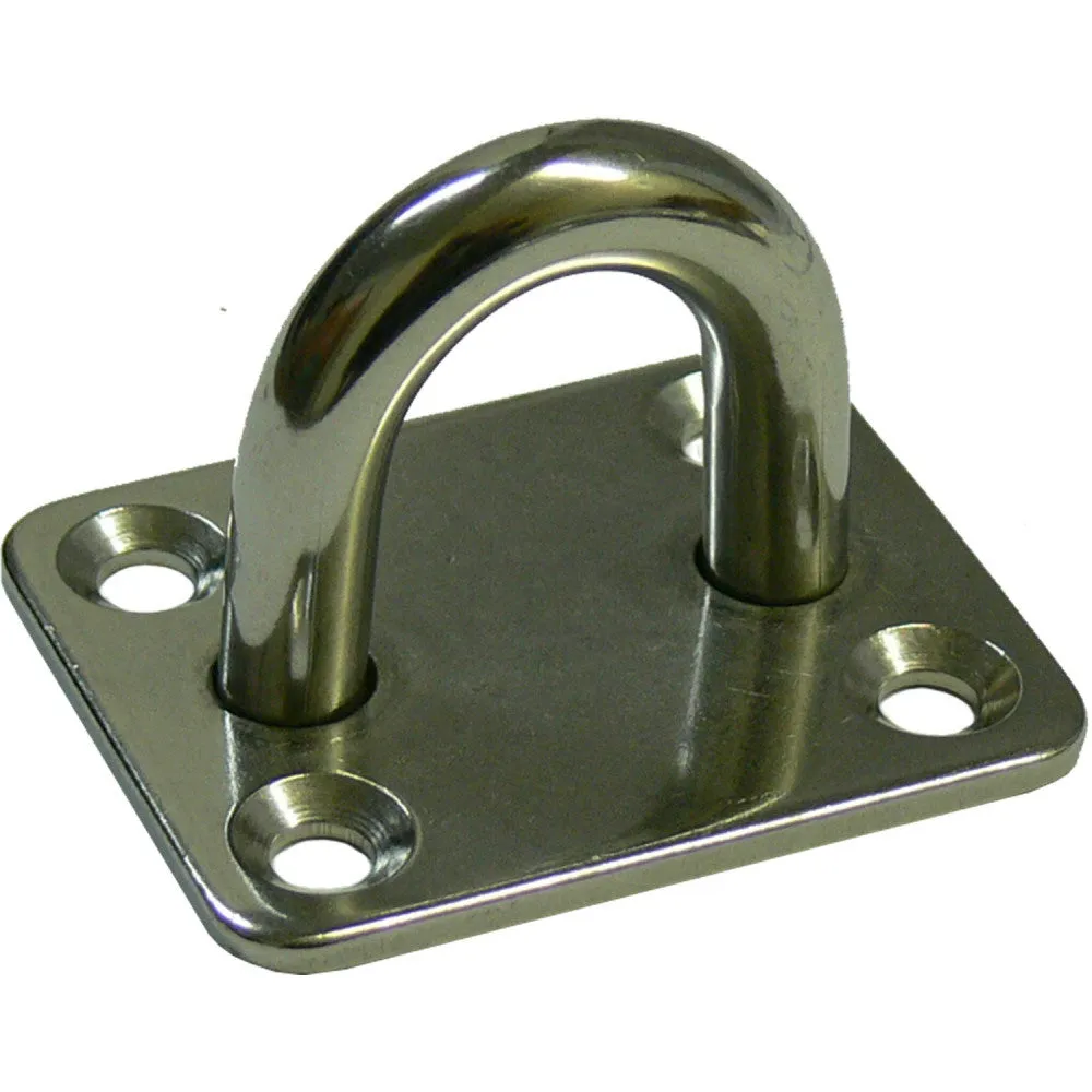 4Dek Stainless Steel Eye Plate (40mm x 50mm Base / 4 Bolts)  813632