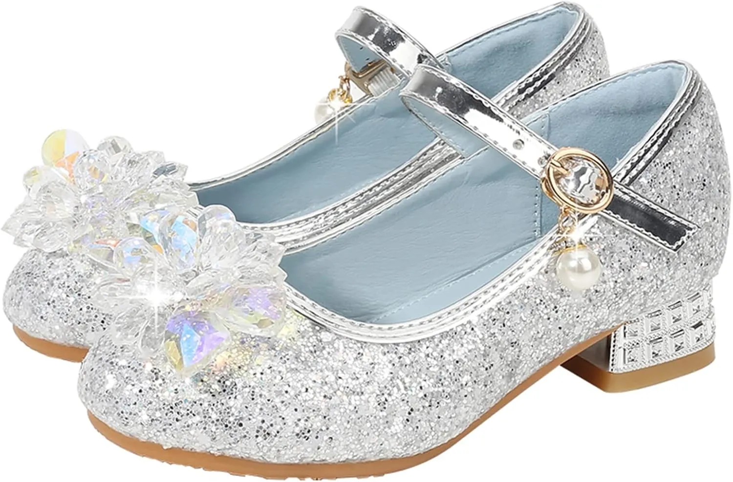 7 Toddler Girl Slippers Toddler Little Kid Girls Dress Pumps Glitter Sequins Toddler Girls Kitty Slippers