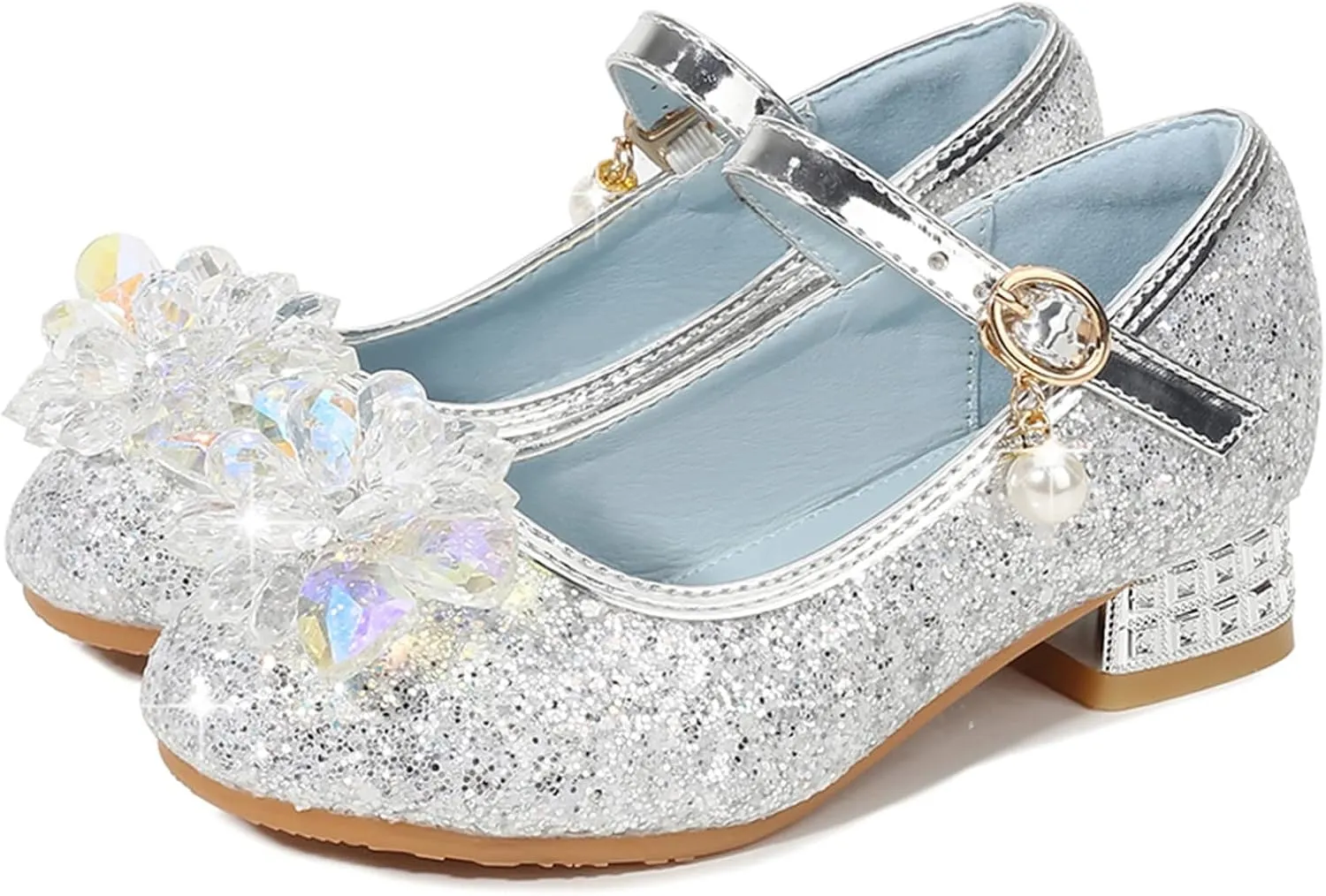7 Toddler Girl Slippers Toddler Little Kid Girls Dress Pumps Glitter Sequins Toddler Girls Kitty Slippers