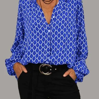 Antonia | Graceful Patterned Long-Sleeve