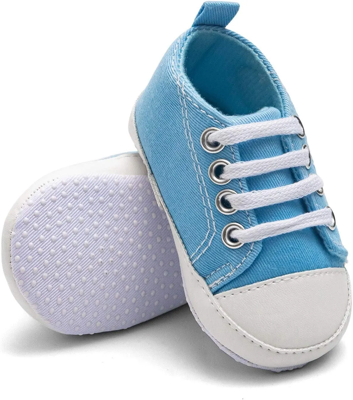 Baby Boys Girls Lace-Up Flat Sneaker Toddler Soft Breathable Cozy Non Slip Sport Shoes First Walking Fashion Shoes