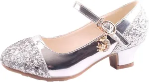 Baby Tennis Shoes Girl Children Shoes High Heels Girls Princess Single Shoes Dress Shoes Kids Wide Tennis Shoes