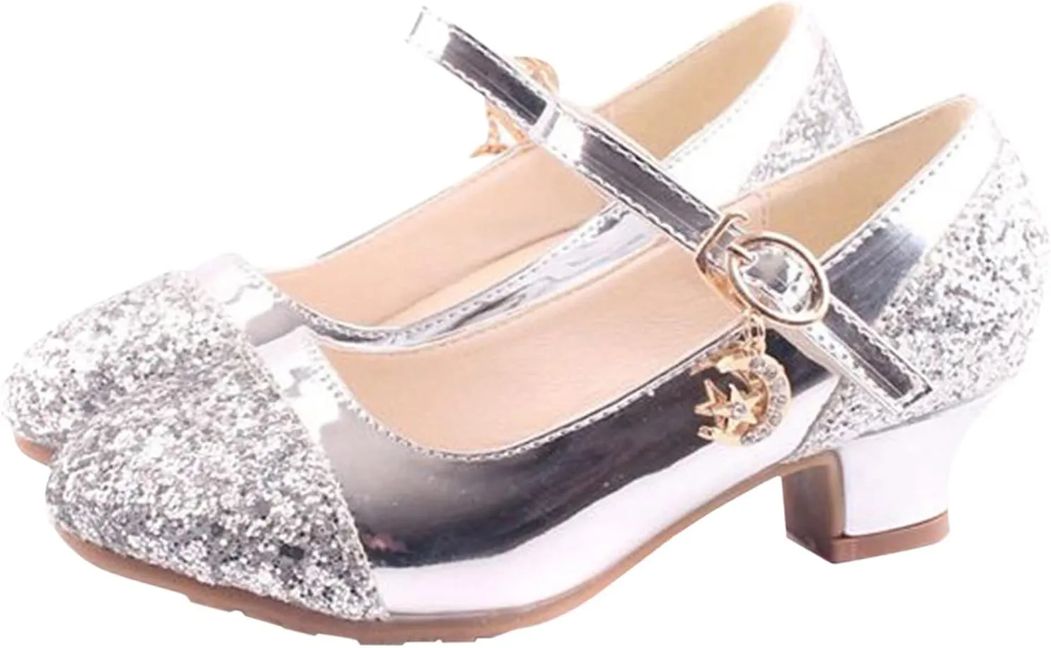 Baby Tennis Shoes Girl Children Shoes High Heels Girls Princess Single Shoes Dress Shoes Kids Wide Tennis Shoes