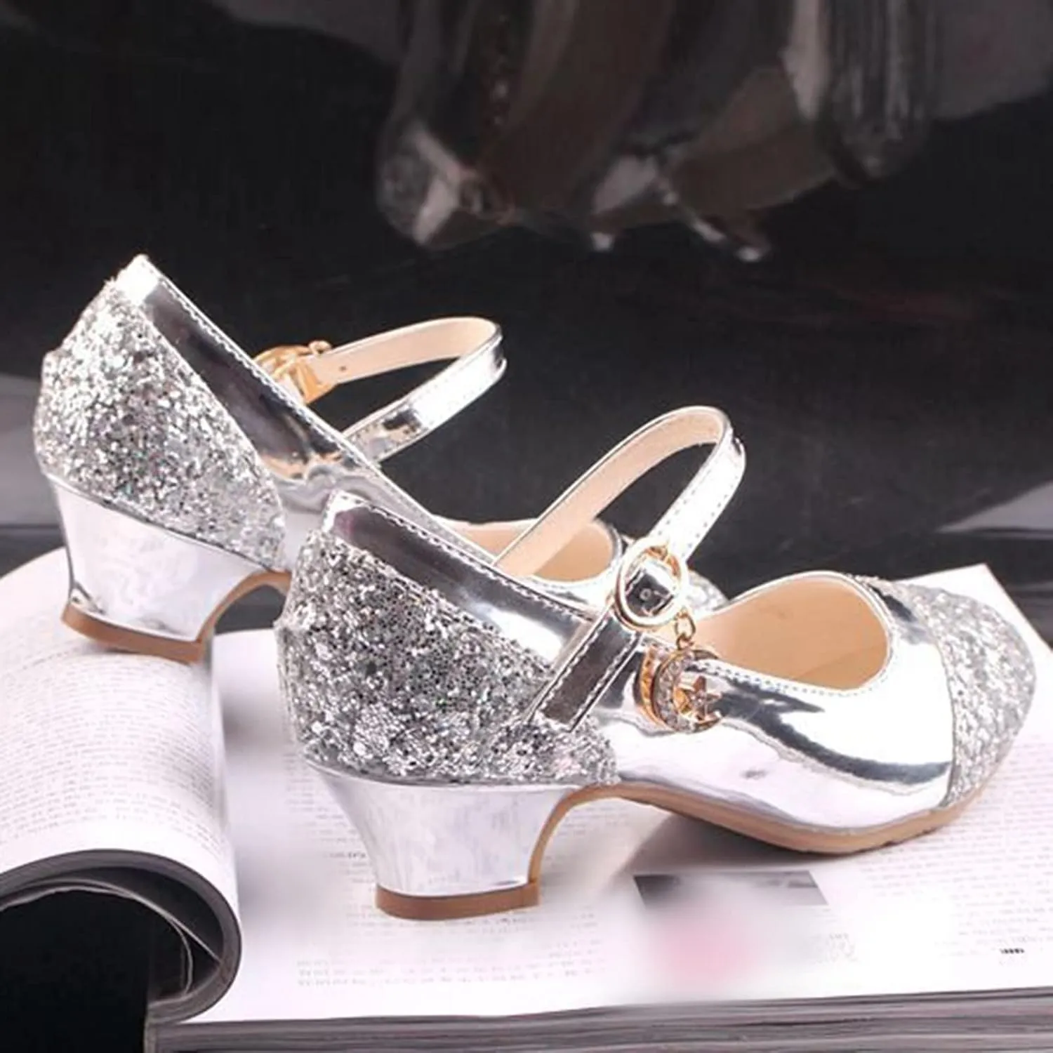 Baby Tennis Shoes Girl Children Shoes High Heels Girls Princess Single Shoes Dress Shoes Kids Wide Tennis Shoes