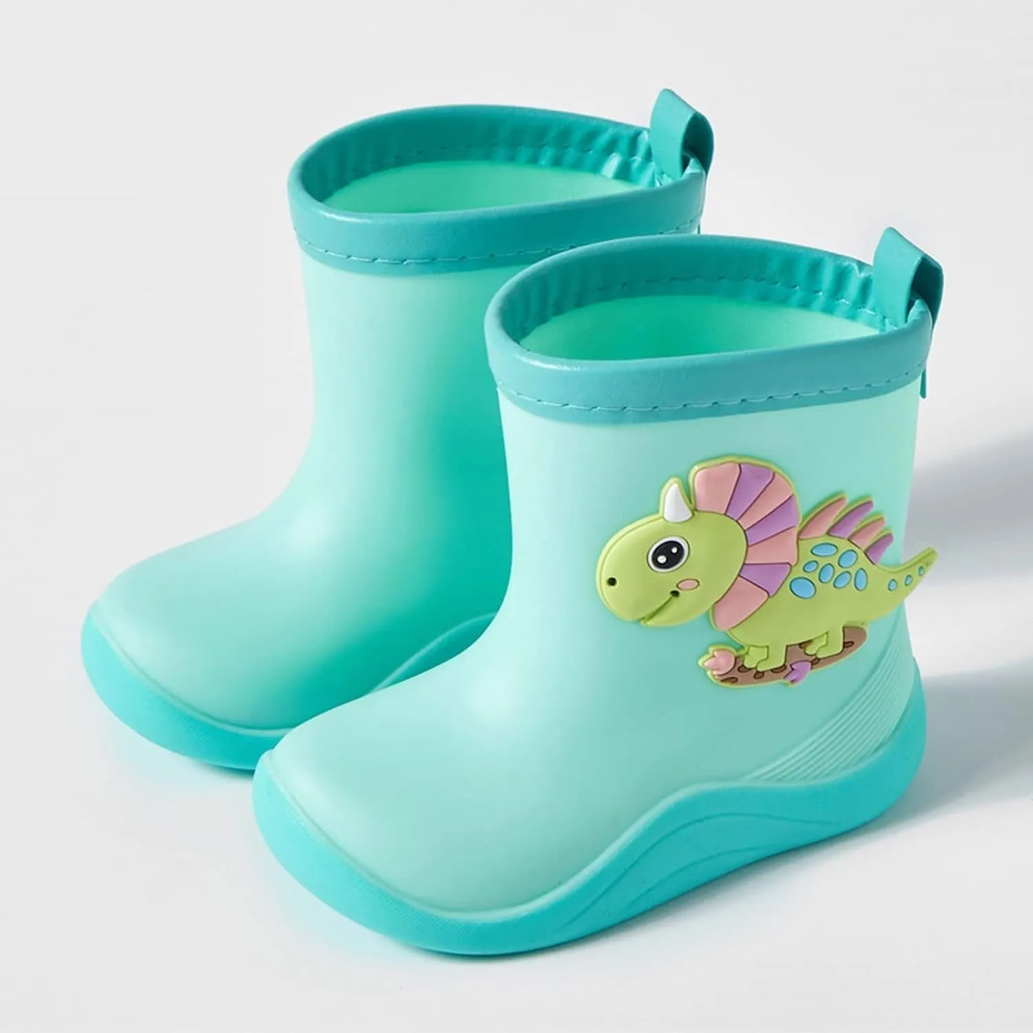 Baby Toddler Rain Boots Dinosaurs Short Rain Boots For Toddler Easy-On Lightweight And Waterproo Rain Boots Kids
