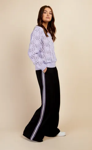 Black Side Stripe Trousers by Vogue Williams
