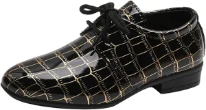 Boys Pointed Toe Dress Shoes Boys Dress Oxfor Formal Shoes Toddler Lace Up Loafer Girls Shoes Size 3 Big Girls