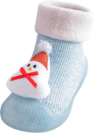 Breathable Shoe Christmas Kids 3D Socks Baby Cartoon Shoes Toddler Boys Slipper Prewalker Kids Shoes Size 4
