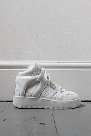 Brooklee White Hi-Top Sneakers