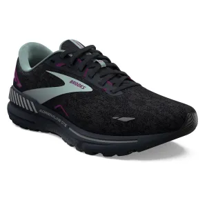 Brooks Women's 120381 072 Adrenaline GTS 23 Black Light Blue Purple Cushion Support Running Shoes