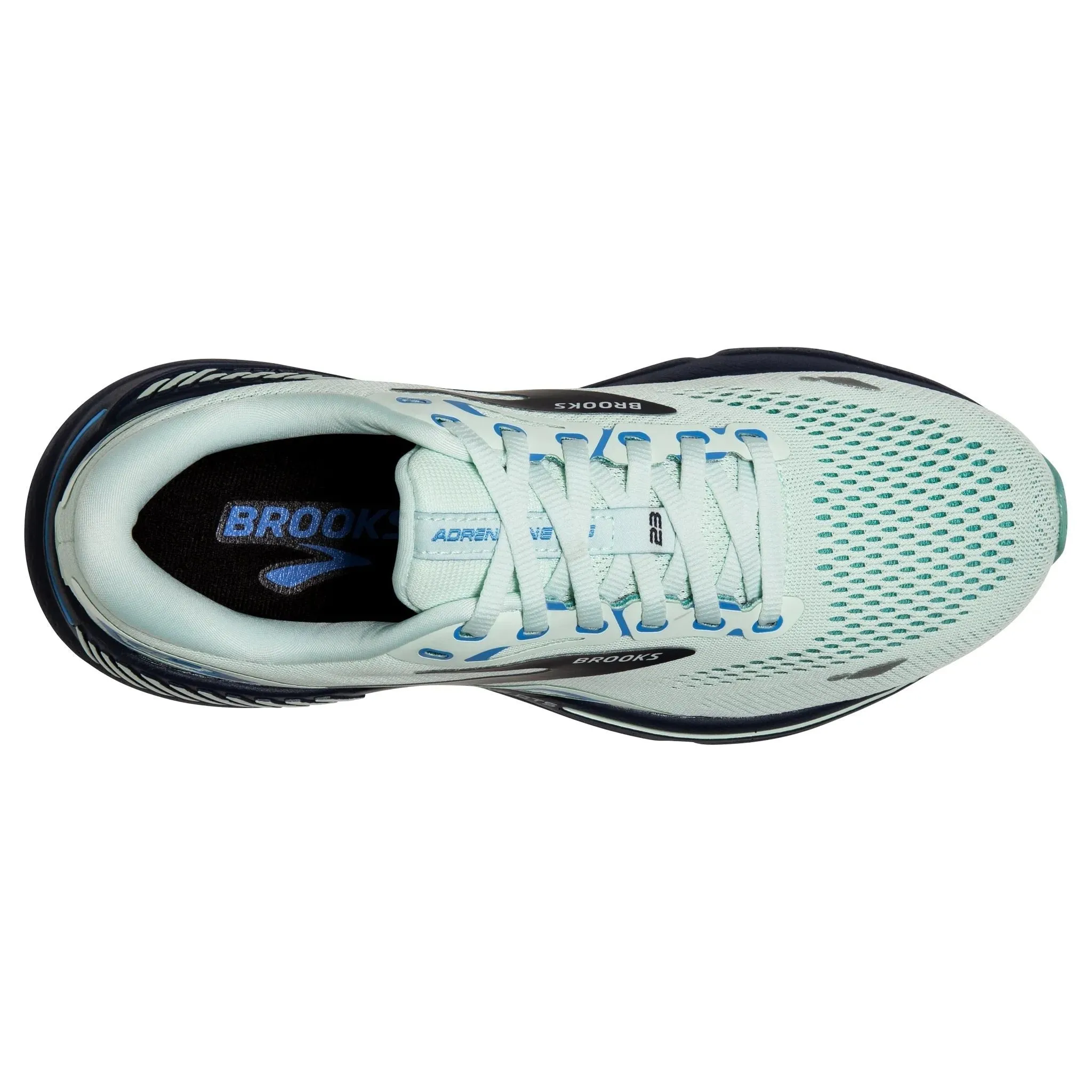 Brooks Women's 120381 471 Adrenaline GTS 23 Blue Glass Nile Blue Marina Cushion Support Running Shoes