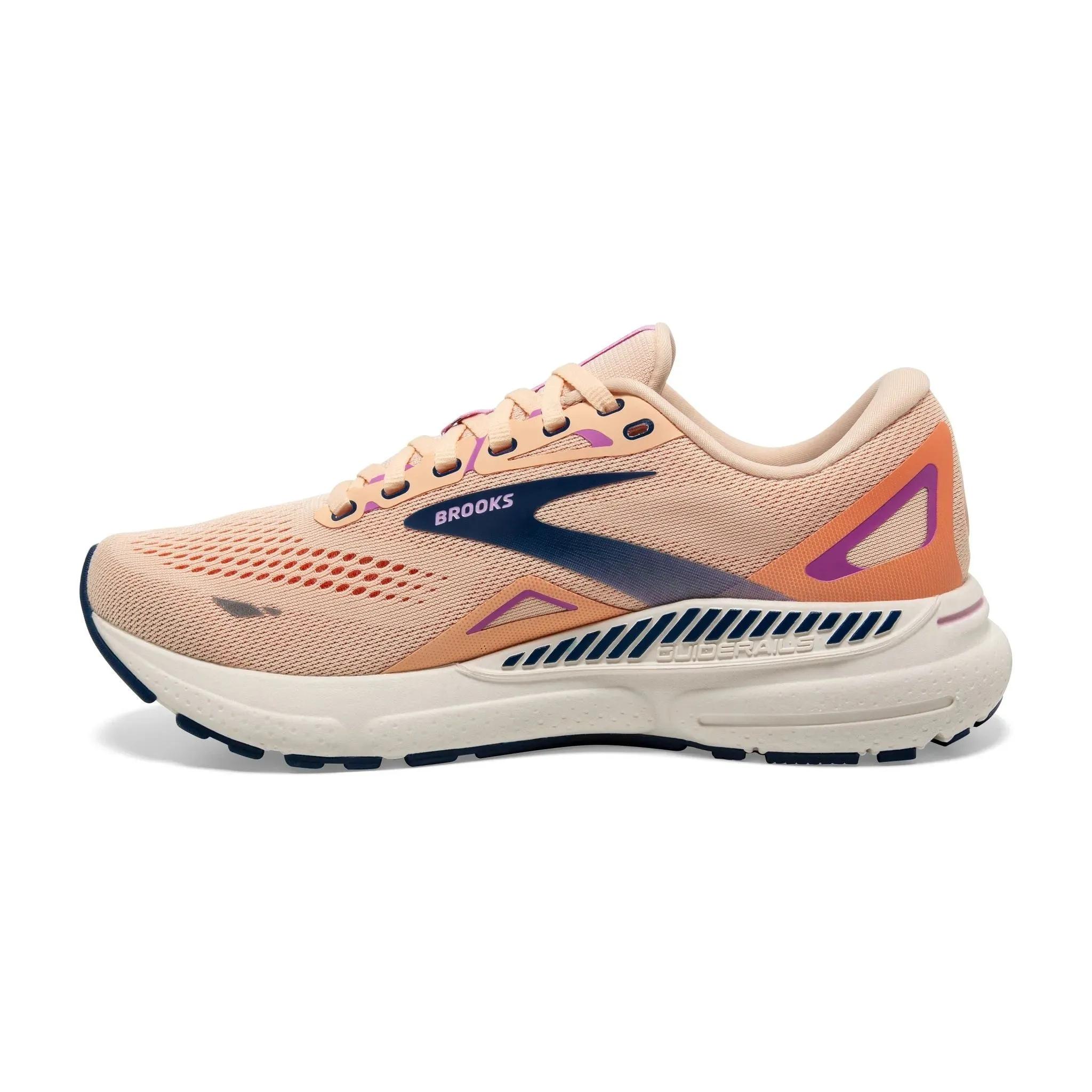 Brooks Women's 120381 795 Adrenaline GTS 23 Apricot Estate Blue Orchid Cushion Support Running Shoes
