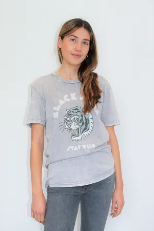 BS Stay Wild Tee in Vintage Light Grey