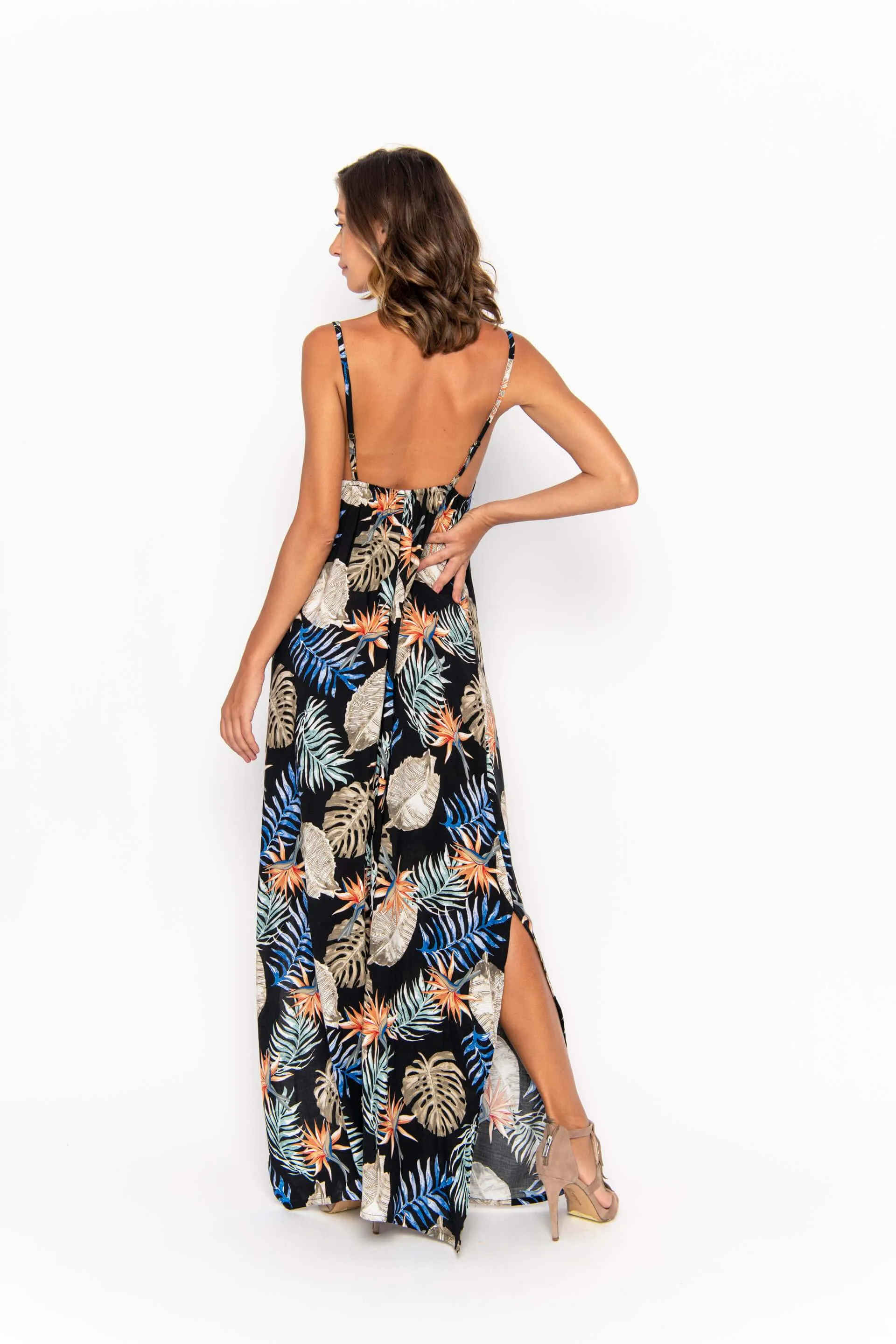Bulan Sabit, Tropical, Maxi Dress, Wholesale