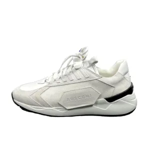 Buscemi Men's Run 2 White Suede Sneakers