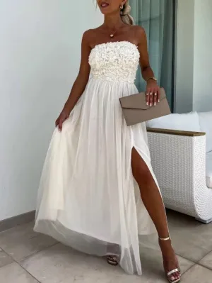 Calisse - Strapless Graceful Dress