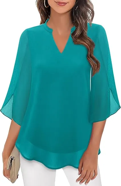 Celeste | Graceful Split-Sleeve Blouse
