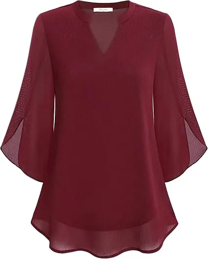 Celeste | Graceful Split-Sleeve Blouse