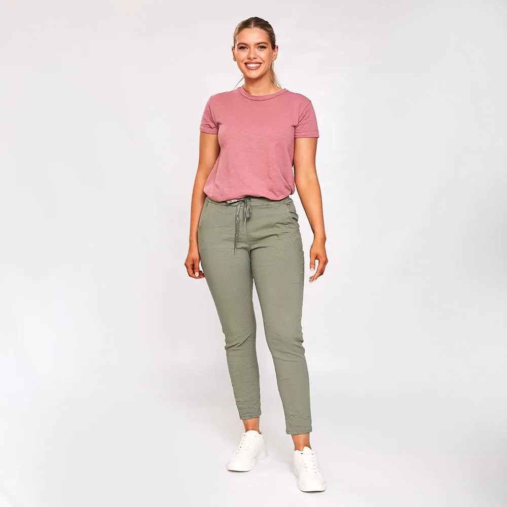 Charlie Relaxed Stretch Jogger (Khaki)