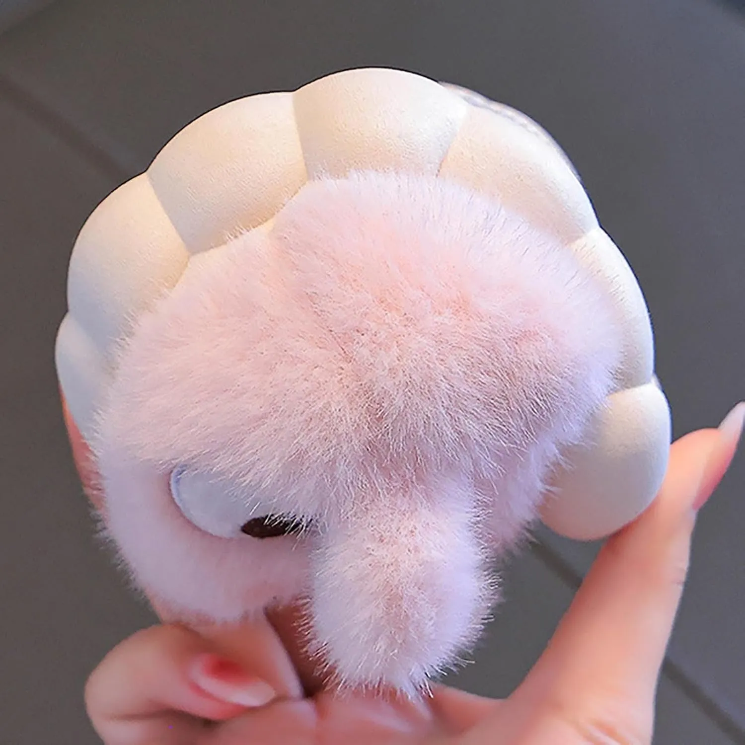 Cute Bunny Boys Girls Winter Slippers Anti Slip Indoor Shoes Cotton Fuzzy Plush Cozy Warm House Shoes for Kids