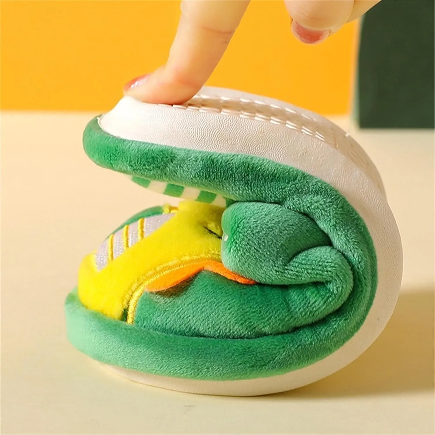 Dinosaur Slippers Toddler House Slippers Boys Girls Warm Slippers Cartoon Fuzzy Slippers Baby Kids Winter Shoes