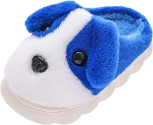Dog Cotton Slippers Toddler Funny House Slippers Girls Boys Winter Indoor Outdoor Fuzzy Warm Cozy Household Shoes