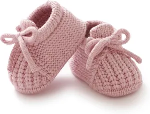 DovFanny Baby Booties Newborn Baby First Shoes Cozy Warm Knit Soft Booties for Toddler Infant Boy Girl
