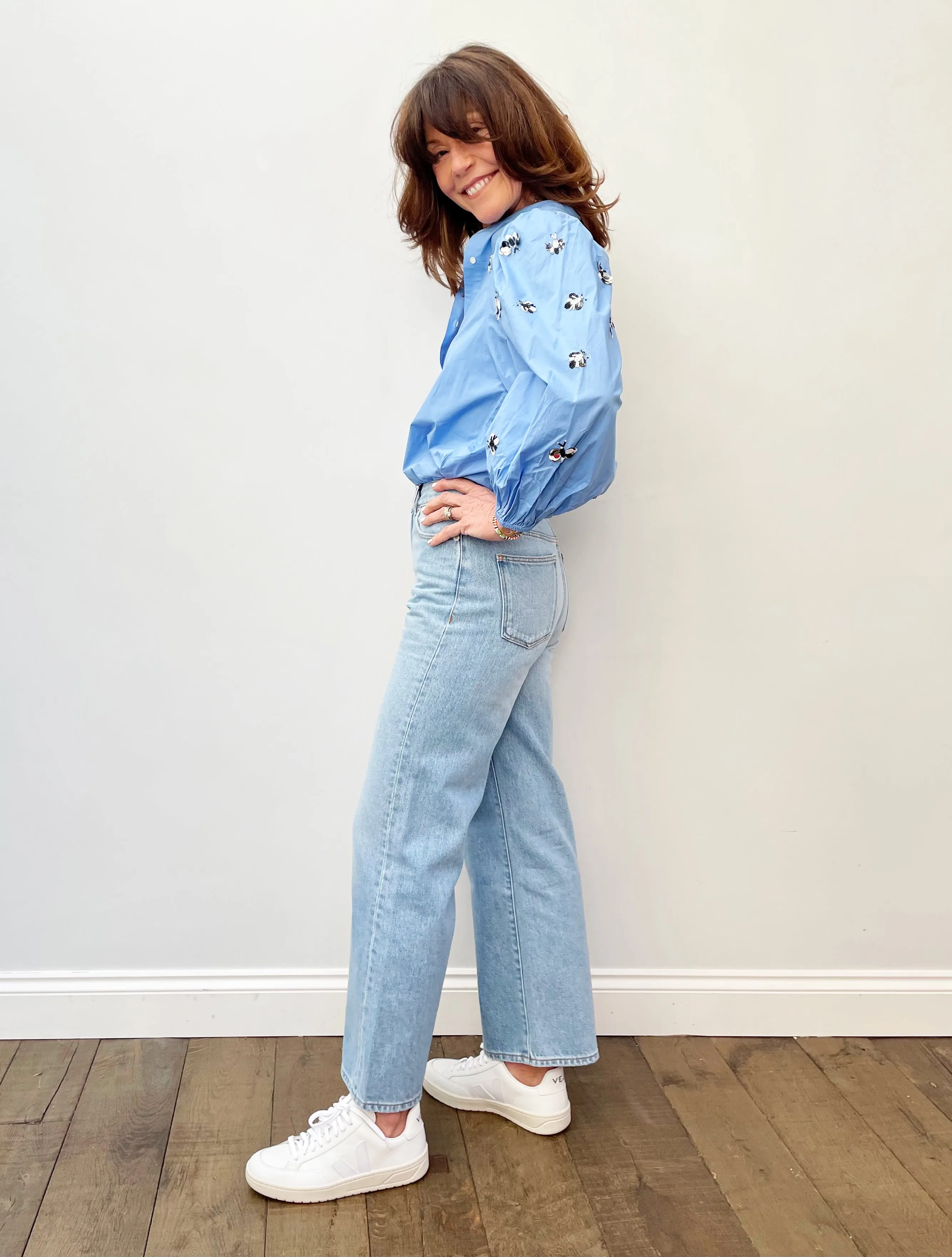 EA Zeatle Sequin Top in Halogen