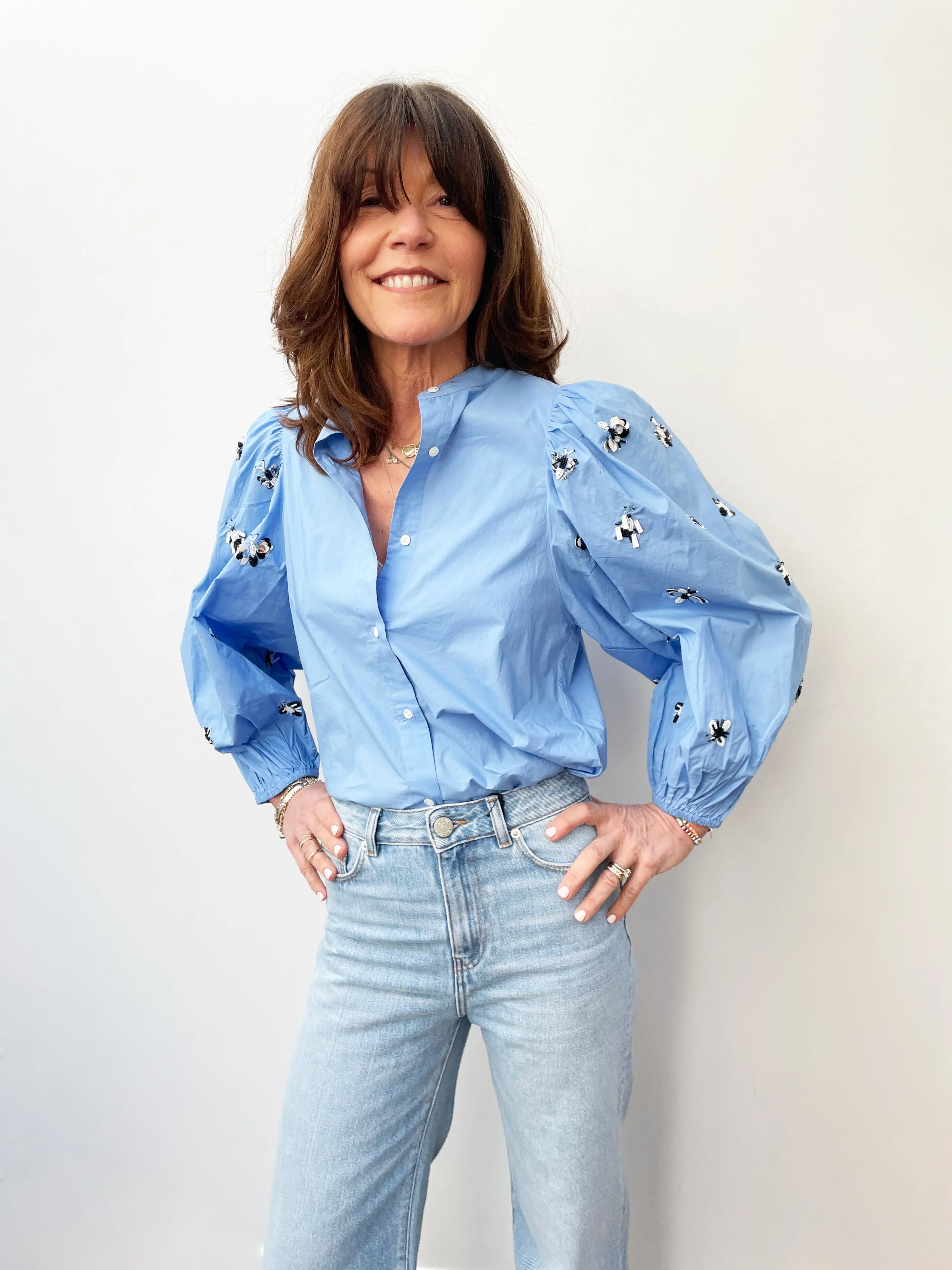 EA Zeatle Sequin Top in Halogen