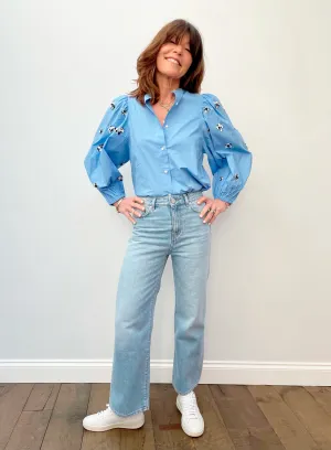 EA Zeatle Sequin Top in Halogen