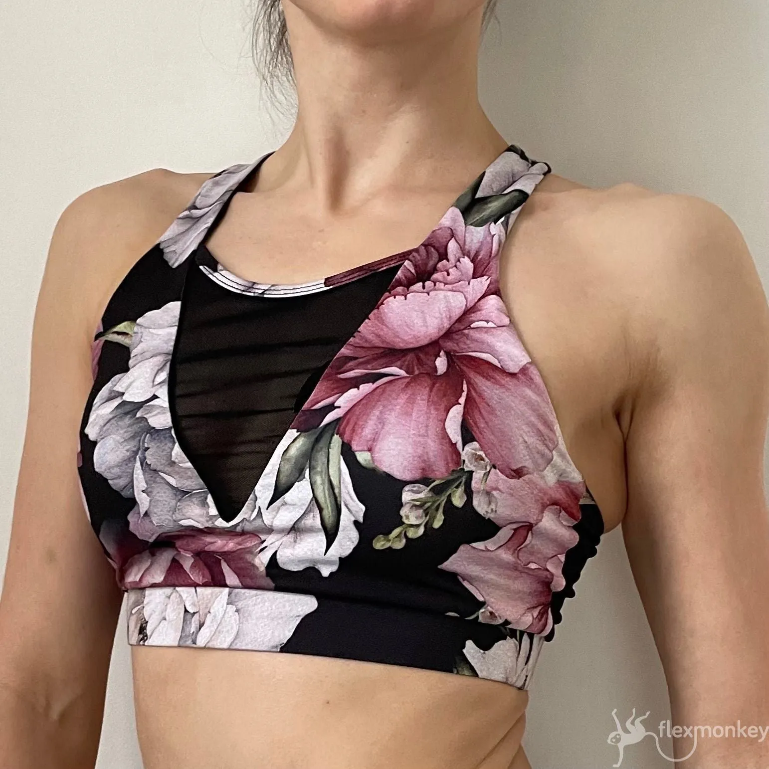 Flexmonkey Graceful Mesh Top - Peony