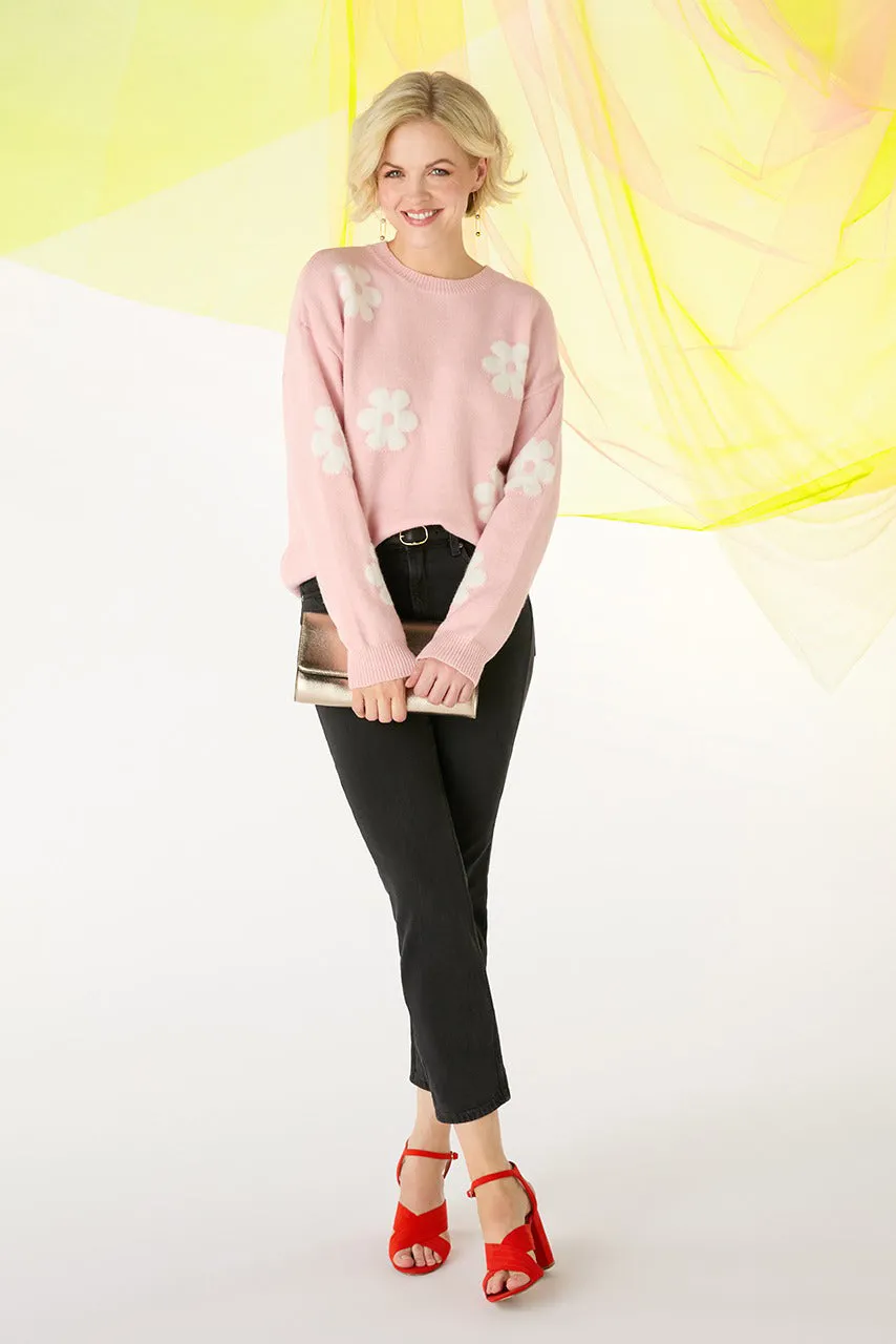 Floral Relaxed Knit Jumper