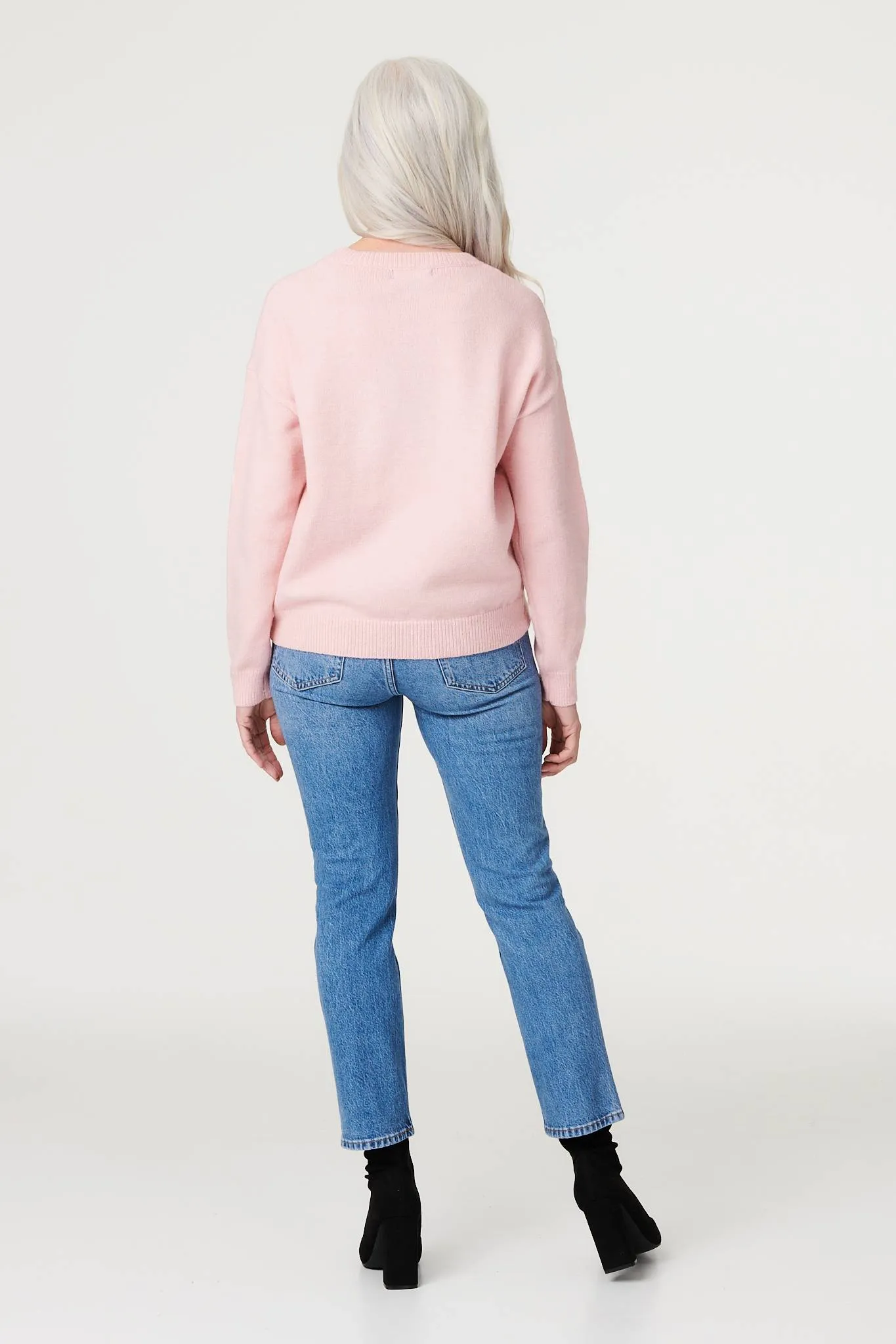 Floral Relaxed Knit Jumper