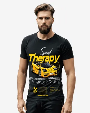 G West Regular Fit Speed Therapy Front Graphic T Shirt G West Regular Fit Speed Therapy Front Graphic T Shirt