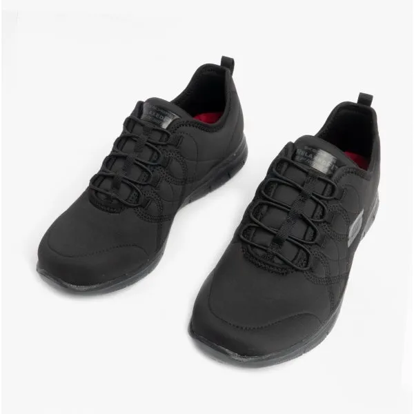 GHENTER SRELT SR Ladies Jersey Knit Trainers Black