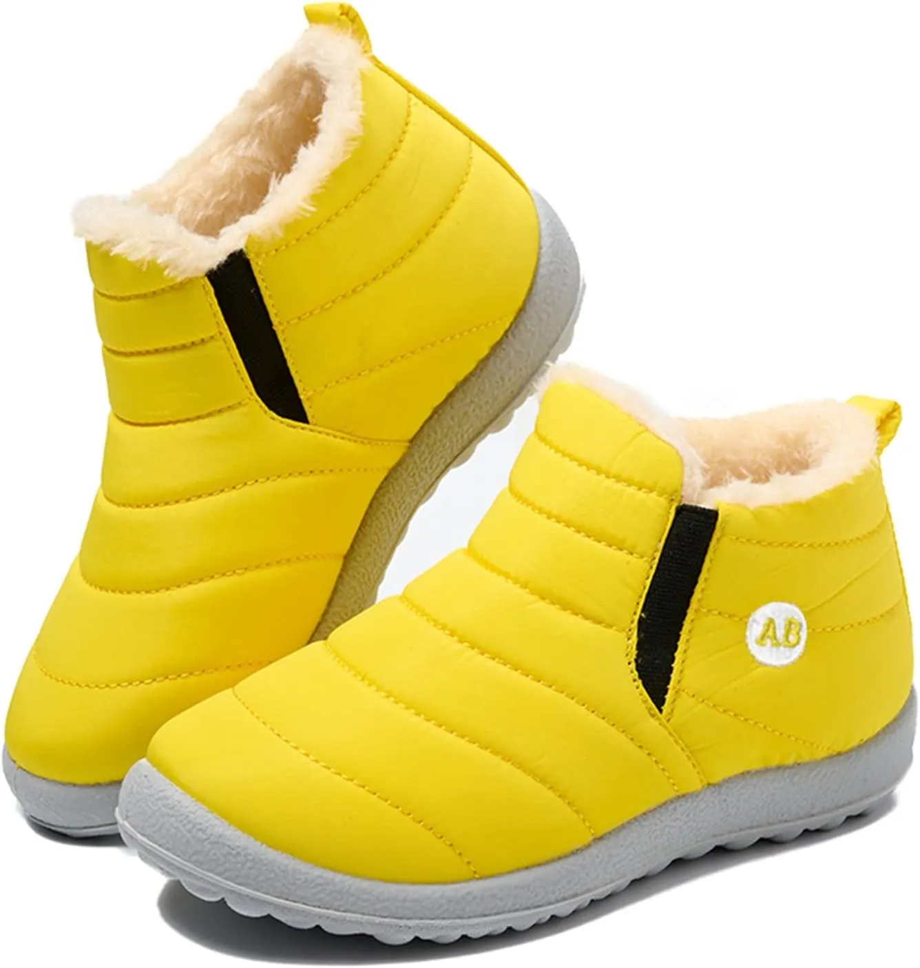 Girl Fall Boots Size 11 Childrens Winter Fleece Childrens Boots Flat Splashing Girls Shoes Boots Size 11