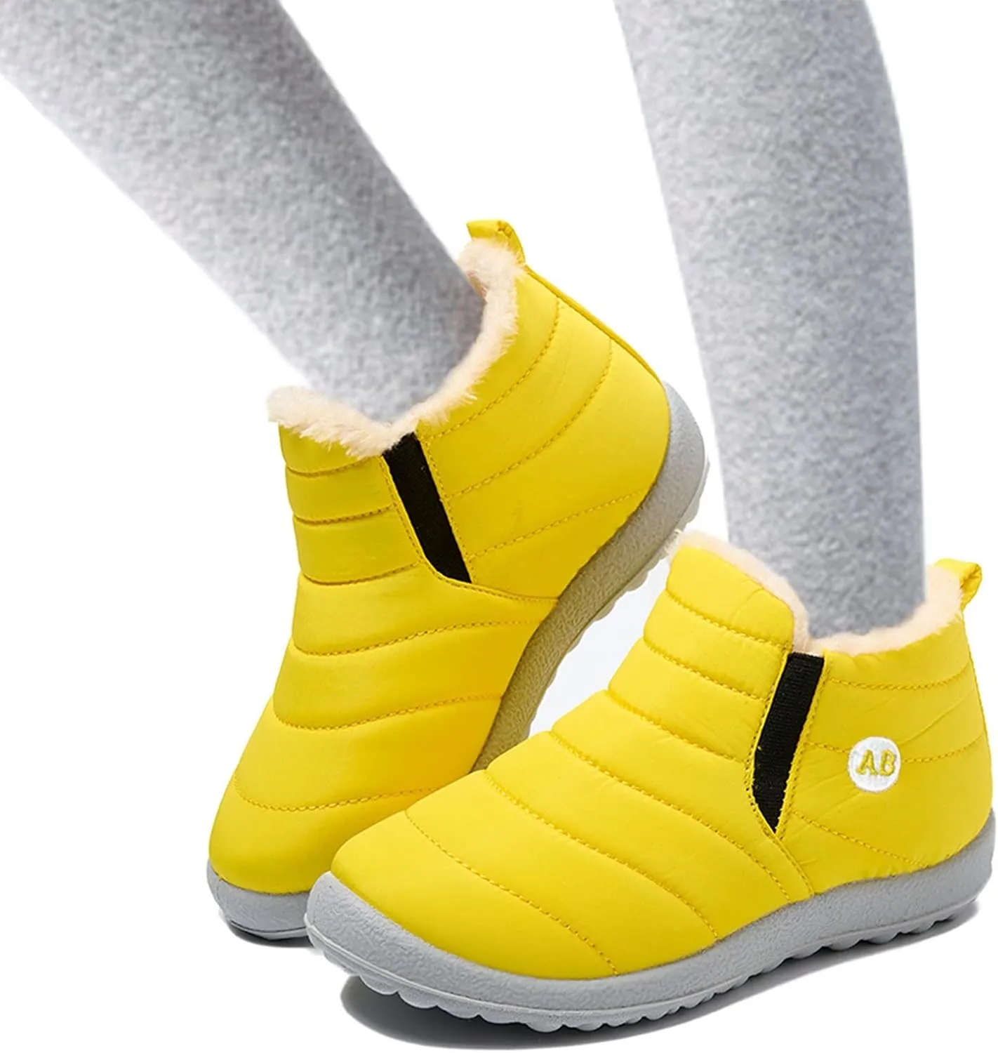 Girl Fall Boots Size 11 Childrens Winter Fleece Childrens Boots Flat Splashing Girls Shoes Boots Size 11