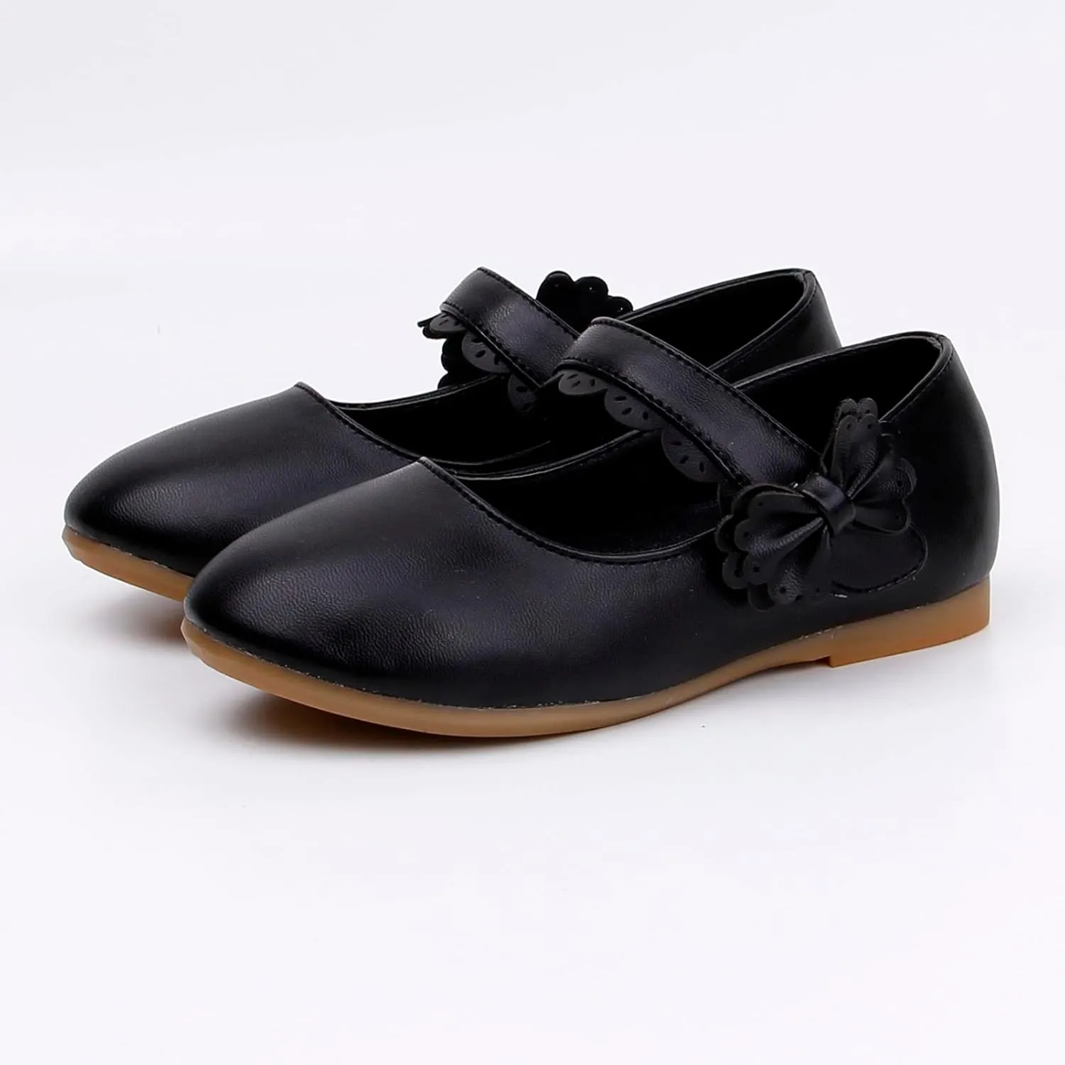 Girls Dress Shoes Toddler Flower Girl Little Kids Mary Jane Ballet Flats Bow Wedding School Party Communion Shoes