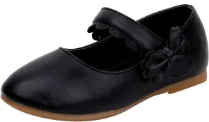 Girls Dress Shoes Toddler Flower Girl Little Kids Mary Jane Ballet Flats Bow Wedding School Party Communion Shoes