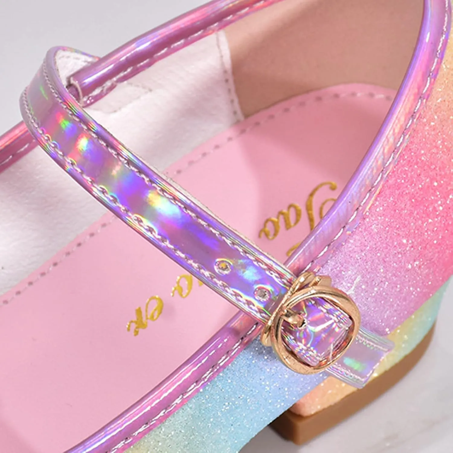 Girls' Sandals Closed Toe Heels Wedding Party Princess Shoes Sequins Bow for Toddler Kids Toddler Dress Shoes Boys