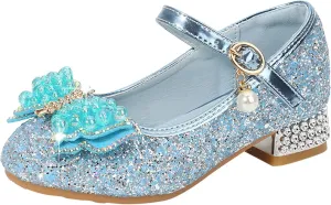 Girls Sandals Size 7 Toddler Toddler Little Kid Girls Dress Pumps Glitter Sequins Sliders Sandals for Girls
