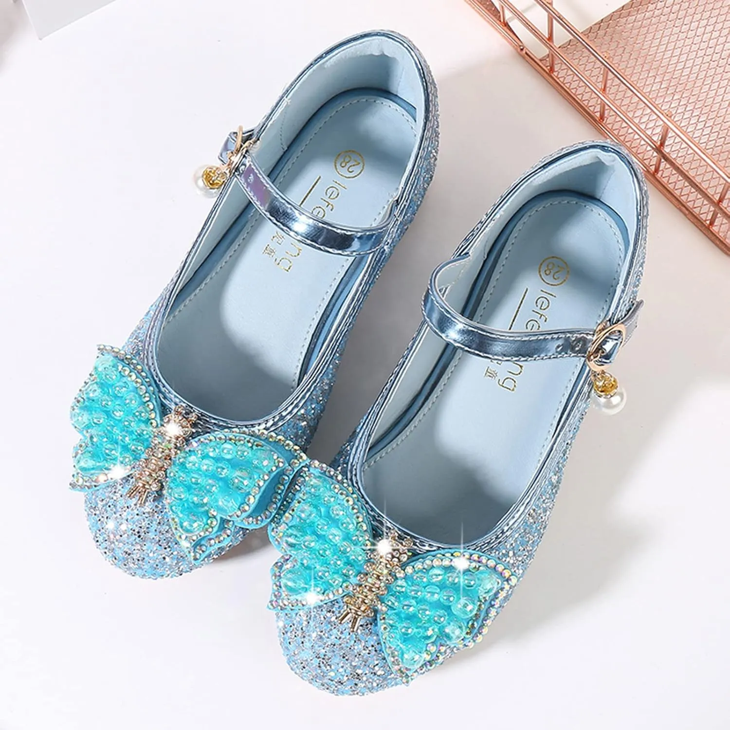 Girls Sandals Size 7 Toddler Toddler Little Kid Girls Dress Pumps Glitter Sequins Sliders Sandals for Girls