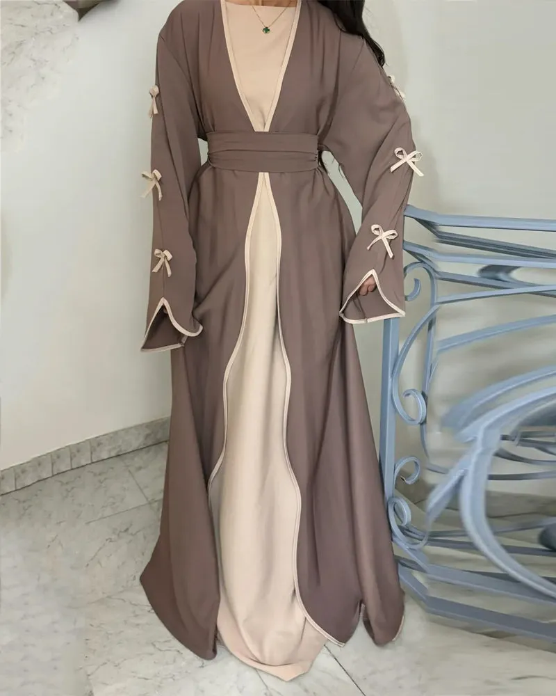 Graceful Bow Cardigan & Dress Twin Set