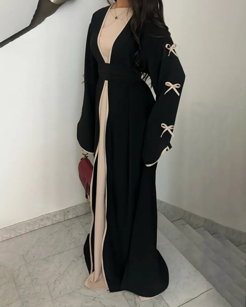 Graceful Bow Cardigan & Dress Twin Set