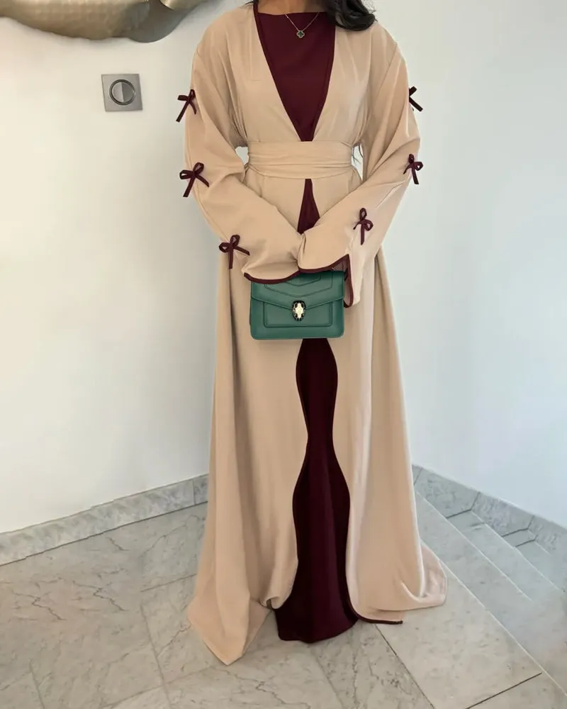 Graceful Bow Cardigan & Dress Twin Set