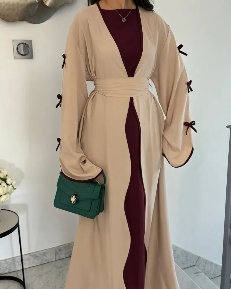 Graceful Bow Cardigan & Dress Twin Set